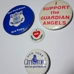 New York Protective Services Vintage Buttons